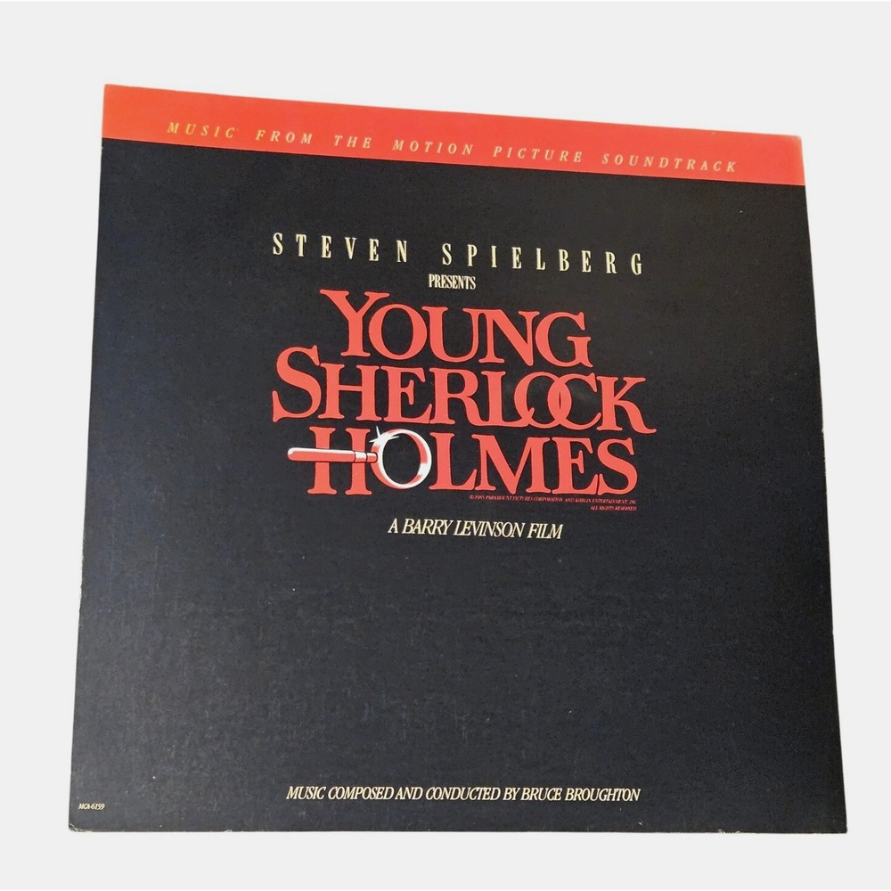 Bruce Broughton Young Sherlock Holmes Soundtrack 1986 Promo Poster 12x12 MCA